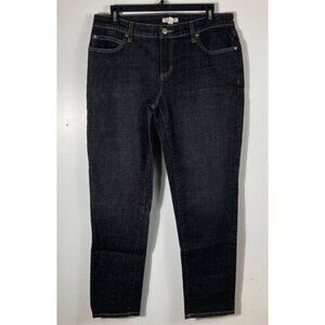Womens‎ Eileen Fisher Stretch Jeans Vintage Black 8/33 Organic Cotton Spandex